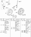 Alternator Flywheel Ignition Diagram and Parts List for 138432-0188-B1  Briggs and Stratton Engine